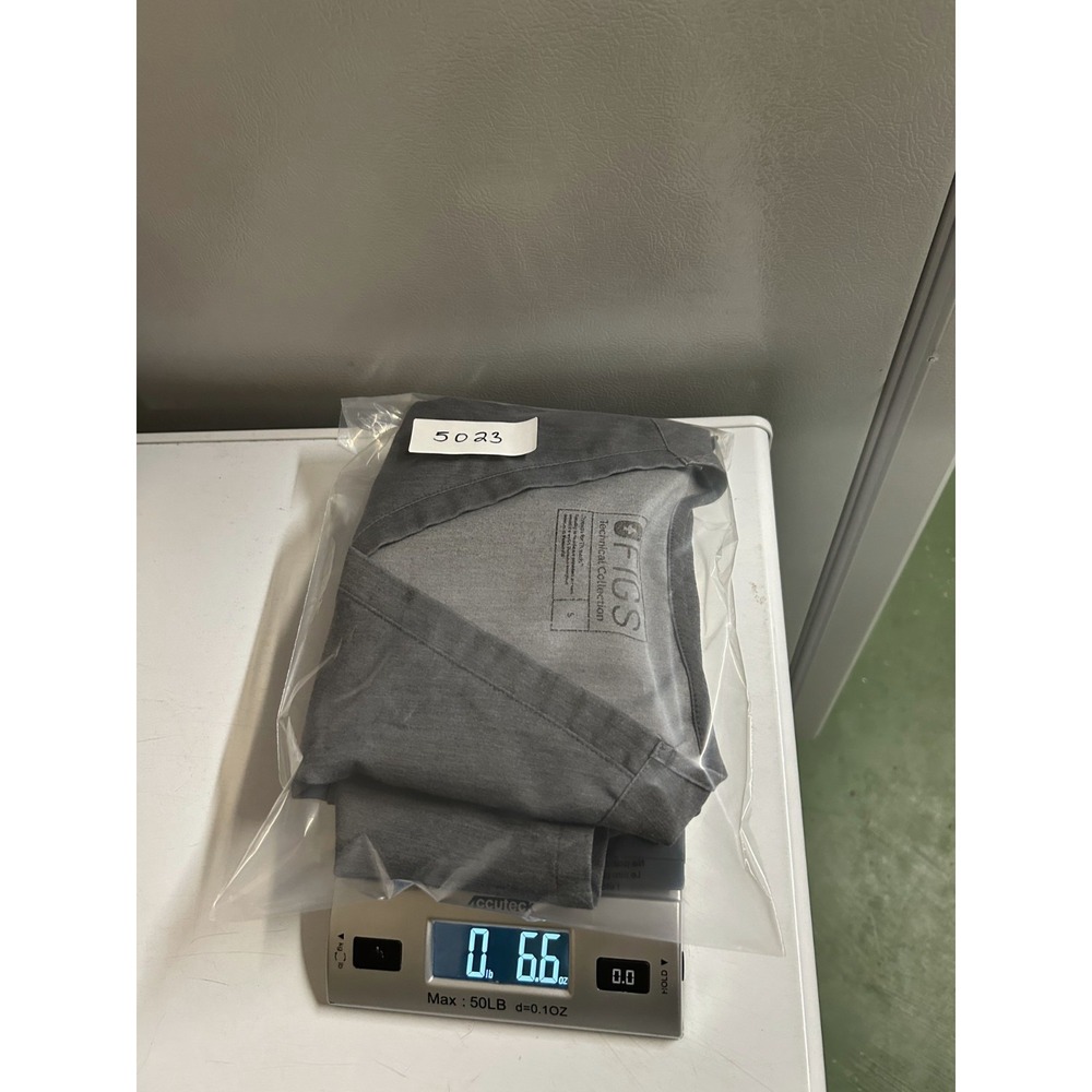 FIGS Catarina One Pocket Scrub Top Women Small Gray Short Sleeve V Neck Pullover - Picture 7 of 7